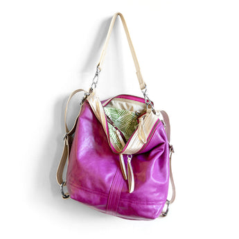 VTG058 | Elizabeth | Vintage Hoop Hobo Double Zip - Medium