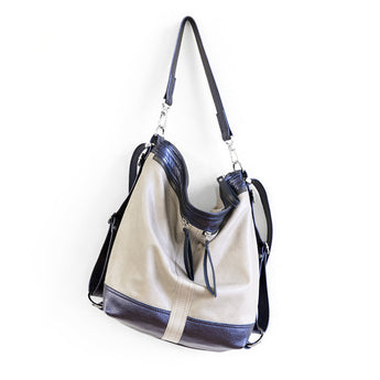 VTG049 | Elizabeth | Vintage Hoop Hobo Double Zip - Medium