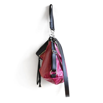 VTG345 | Elizabeth | Vintage Hoop Hobo Double Zip - Medium