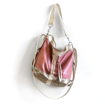 VTG391 | Elizabeth | Vintage Hoop Hobo Double Zip - Medium