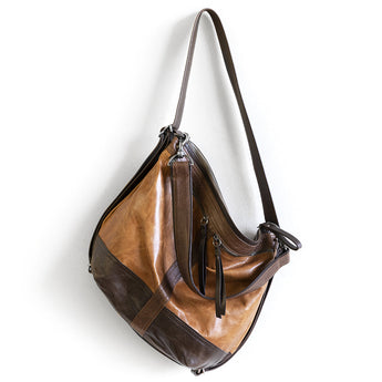 VTG481 | Gloria | Canada | Vintage Hobo Double Zip - Medium