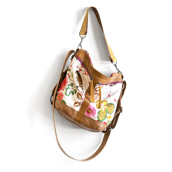 VTG269 | Gloria | Vintage Hoop Hobo Double Zip - Small