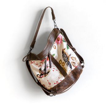 VTG228 | Kristin | Vintage Hoop Hobo Double Zip - Medium