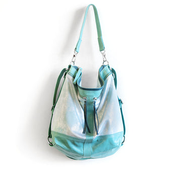 VTG376 | Jannet | Vintage Hoop Hobo Double Zip - Large