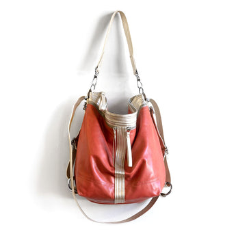 VTG308 | Jeanne | Vintage Hoop Hobo Double Zip - Medium