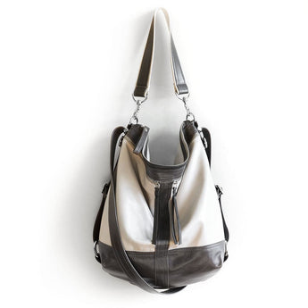 VTG434 | Jennifer | Michigan | Vintage Hoop Hobo Double Zip - Large