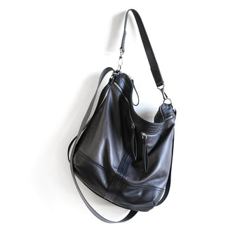 VTG314 | Jennifer | Vintage Hoop Hobo Double Zip - Large