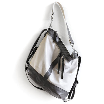 VTG482 | Jennifer | Michigan | Vintage Hoop Hobo Double Zip - Large