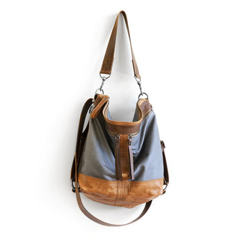 VTG409 | Jennifer | Vintage Hoop Hobo Double Zip - Medium
