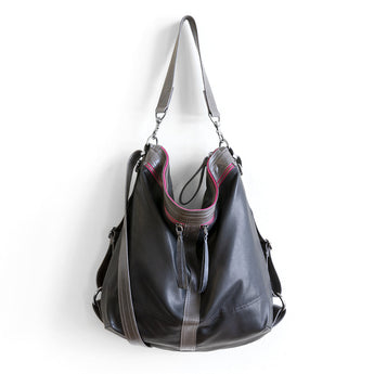 VTG179 | Jennifer | Vintage Hoop Hobo Double Zip - XL