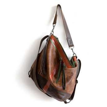VTG591 | Jennifer | Georgia | Vintage Hoop Hobo Double Zip