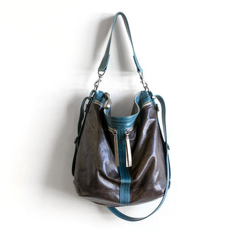 VTG225 | Jenny | Vintage Hoop Hobo Double Zip - Large