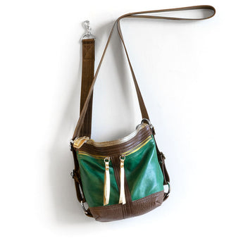 VTG422 | Jessica | Texas | Vintage Hoop Hobo Double Zip - XS