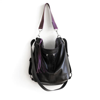 VTG349 | Joyce | Vintage Hoop Hobo Double Zip - Medium