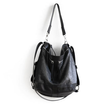 VTG372 | Julie | Vintage Hoop Hobo Double Zip - Medium