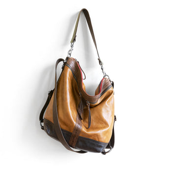 VTG018 | Julie | Vintage Hoop Hobo Double Zip - Medium