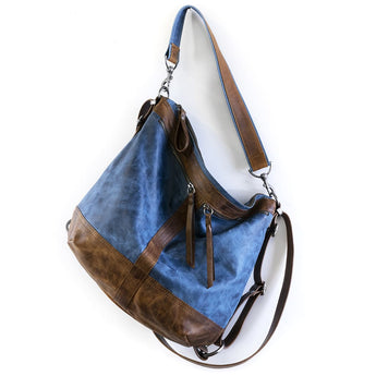 VTG520 | Justine | Minnesota | Vintage Hoop Hobo Double Zip - Large