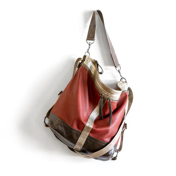 VTG281 | Kari | Vintage Hoop Hobo Double Zip - Large