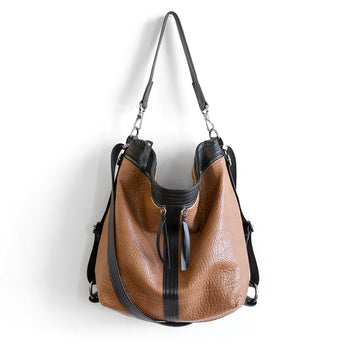 VTG156 | Katie | Vintage Hoop Hobo Double Zip - Large