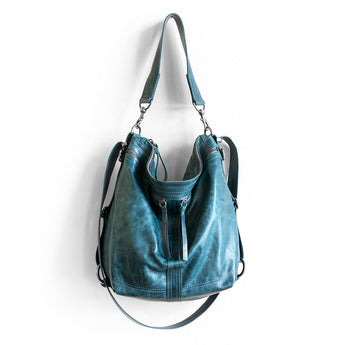 VTG201 | Katie | Vintage Hoop Hobo Double Zip - Large