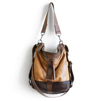 VTG441 | Kayoko | Connecticut | Vintage Hoop Hobo Double Zip - Small