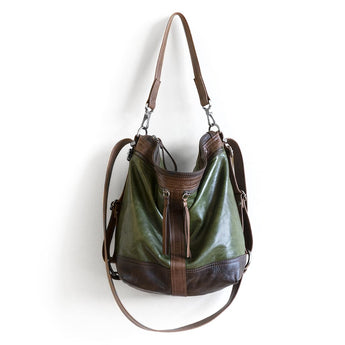 VTG443 | Kristin | California | Vintage Hoop Hobo Double Zip - Medium