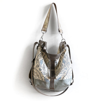 VTG395 | Kristin | Vintage Hoop Hobo Double Zip - Medium