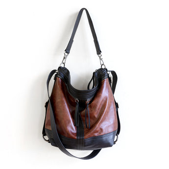 VTG118 | Laura | Vintage Hoop Hobo Double Zip - Small