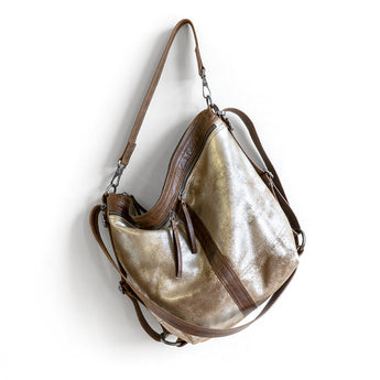 VTG009 | Lauren | Vintage Hoop Hobo Double Zip - Medium