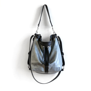 VTG300 | Lauren | Vintage Hoop Hobo Double Zip - Medium