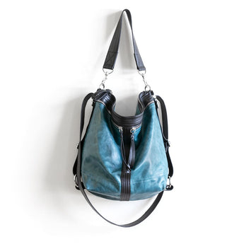 VTG252 | Lauren | Vintage Hoop Hobo Double Zip - Medium