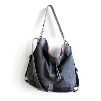 VTG073 | Lianna | Vintage Hoop Hobo Double Zip - Large