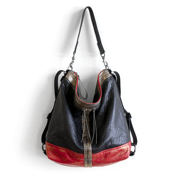 VTG180 | Lianna | Vintage Hoop Hobo Double Zip - XL