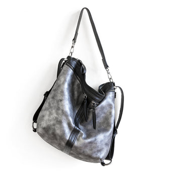 VTG095 | Lianna | Vintage Hoop Hobo Double Zip - Large