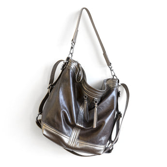 VTG112 | Lianna | Vintage Hoop Hobo Double Zip - Large