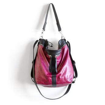 VTG259 | Lori | Vintage Hoop Hobo Double Zip - Medium
