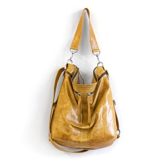 VTG369 | Marsha | Vintage Hoop Hobo Double Zip - Large