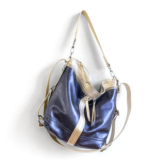 VTG030 | Mary Ann | Vintage Hoop Hobo Double Zip - Small