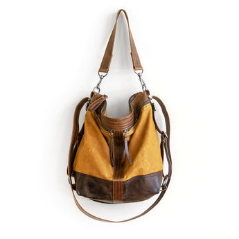 VTG304 | Melanie | Vintage Hoop Hobo Double Zip - Medium