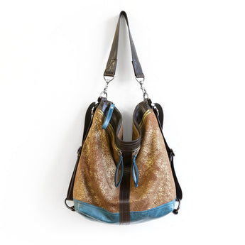 VTG045 | Melissa | Vintage Hoop Hobo Double Zip - Large