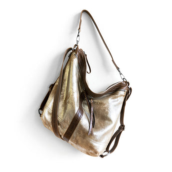 VTG012 | Melissa | Vintage Hoop Hobo Double Zip - Large
