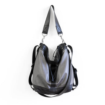 VTG087 | Melissa | Vintage Hoop Hobo Double Zip - Medium
