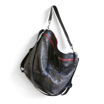 VTG019 | Melissa | Vintage Hoop Hobo Double Zip - Medium