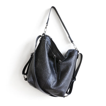 VTG010 | Melissa | Vintage Hoop Hobo Double Zip - Medium
