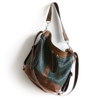 VTG433 | Meredith | Florida | Vintage Hoop Hobo Double Zip - Medium