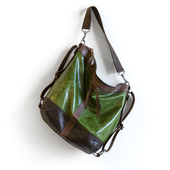 VTG374 | Michele | Vintage Hoop Hobo Double Zip - Large