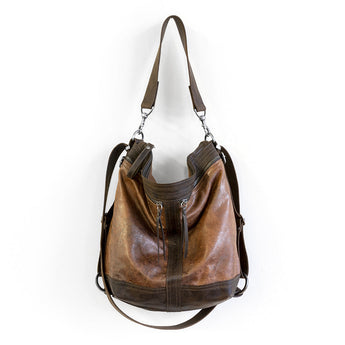 VTG152 | Michele | Vintage Hoop Hobo Double Zip - Medium