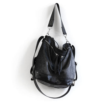 VTG377 | Michele | Vintage Hoop Hobo Double Zip - Medium