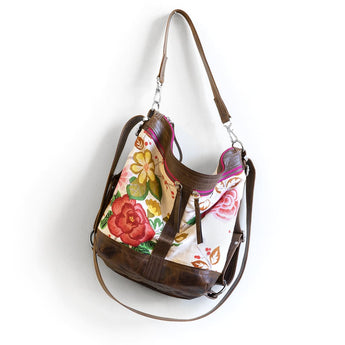 VTG371 | Michele | Vintage Hoop Hobo Double Zip - Medium