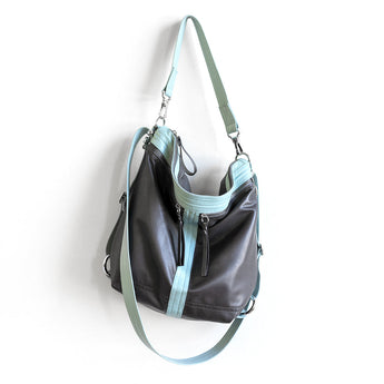 VTG122 | Michele | Vintage Hoop Hobo Double Zip - Medium